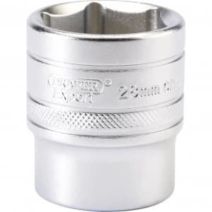 Image of Draper 1/2" Drive Satin Finish Hexagon Socket Metric 1/2" 28mm