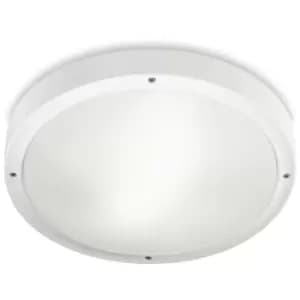 Image of Leds-C4 Basic - Outdoor LED Round Flush Ceiling Light Basic White Dali Dimming 36cm 3225lm 3000K IP65