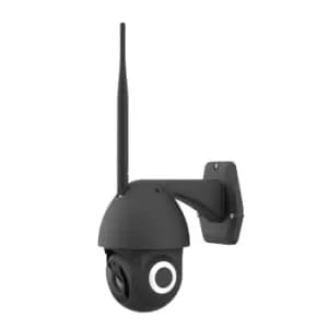 Image of Smart WiFi PTZ Dome Outdoor IP Camera Black Housing, IP65