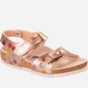 Image of Birkenstock Kids Colorado Metallic Polka Dot Sandals - UK 9 Kids
