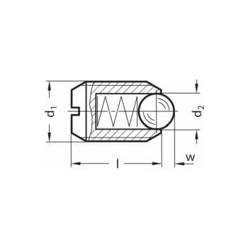 Image of GN615-M8-KN Spring Plunger; Stainless Steel; Standard Spring - Ganter
