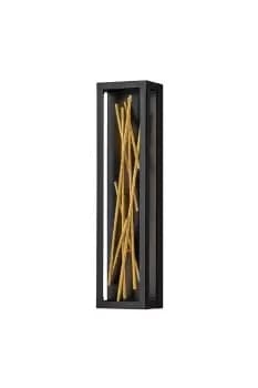 Image of Hinkley Styx Integrated LED Wall Lamp Black & Golded Gold 3000K