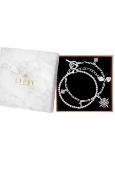 Image of Silver Pastel Celestial 2 Pack Bracelets - Gift Boxed
