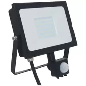 Image of Phoebe LED Floodlight 30W Atlas-Mini PIR Sensor Cool White Black IP65
