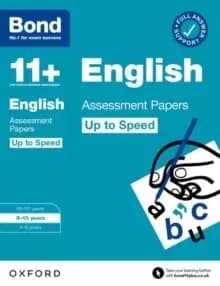 Image of Bond 11+: Bond 11+ English Up to Speed Assessment Papers with Answer Support 9-10 Years