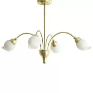 Image of Rimini Pendant 4 Light G9 Satin Brass