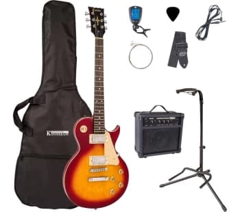 Image of ENCORE E99 Electric Guitar Bundle - Cherry Sunburst