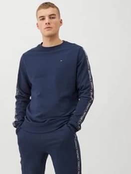 Image of Tommy Hilfiger Authentic Side Tape Lounge Top - Navy Size M Men