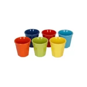 Image of Espresso Cups Set Of 6 Cup Set Multi Coloured - Bialetti