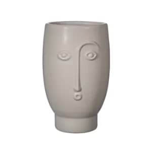 Image of Sass & Belle Face Vase Matt Grey