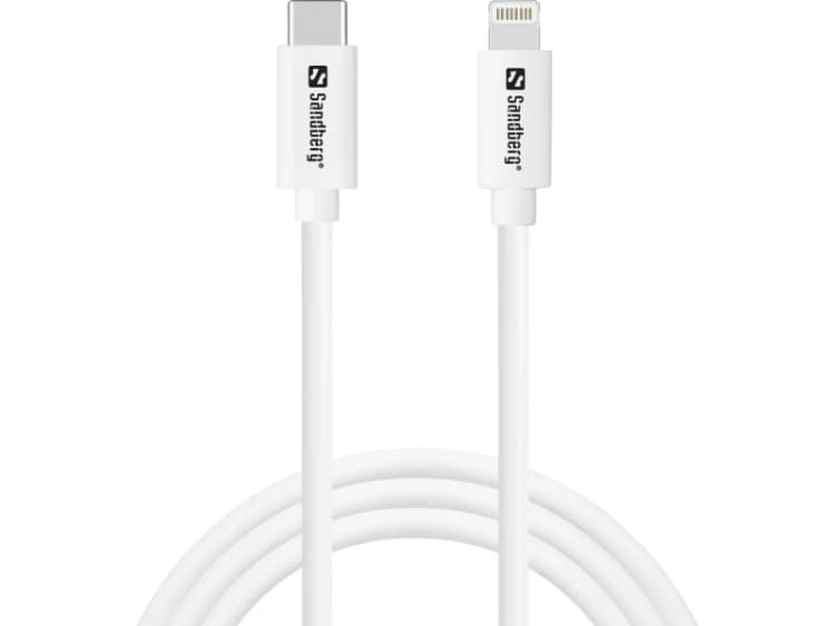 Image of Sandberg USB-C PD to Lightning MFI. 1M