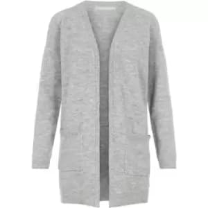 Image of Pieces Sleeve Knit Cardigan - Grey