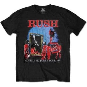Image of Rush - Moving Pictures Tour Unisex Small T-Shirt - Black