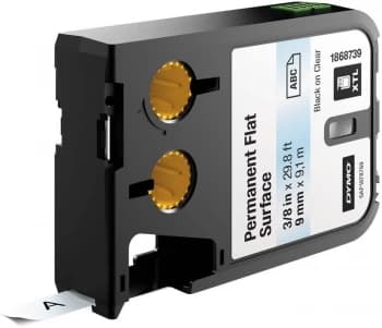 Image of Dymo 1868739 Black On Clear Label Tape 9mm x 9.1m