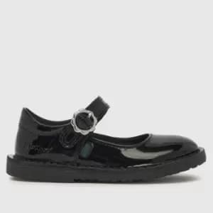 Image of Kickers Black adlar mj bloom Girls Toddler Shoes