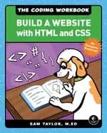 Image of coding workbook build a website with html and css