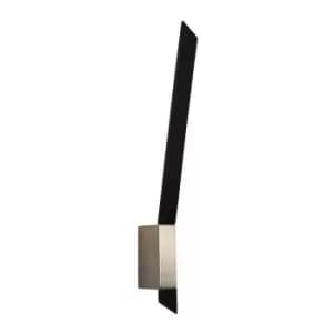 Image of Wall Lamp, 1 x 8W LED, 3000K, 560lm, Sand Black, Satin Nickel - Luminosa Lighting