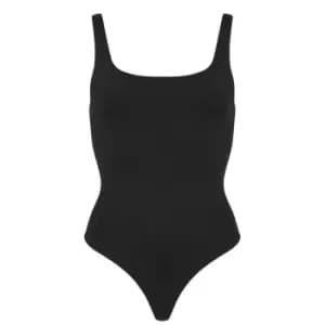 Image of GOOD AMERICAN Modern Tank Bodysuit - Black