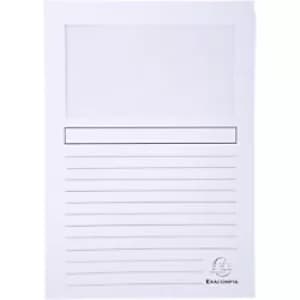 Image of Exacompta Window Folders SUPER A4, White, Pack of 100