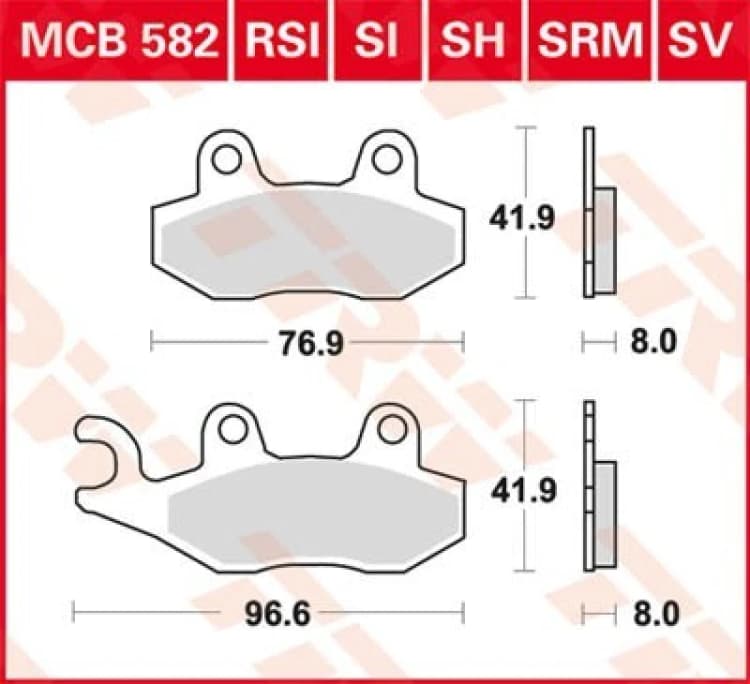 Image of TRW Lucas Sintered lining MCB582SH