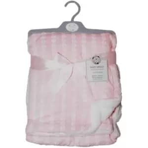 Image of Unisex Baby Wrap Blanket (One Size) (Pink) - Pink - Snuggle Baby