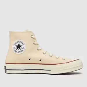 Image of Converse Beige Chuck 70 Hi Trainers
