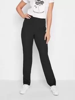 Image of Long Tall Sally Black Scuba Slim Leg Trouser, Black, Size 16, Women