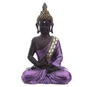 Image of Purple and Black Thai Buddha Contemplation