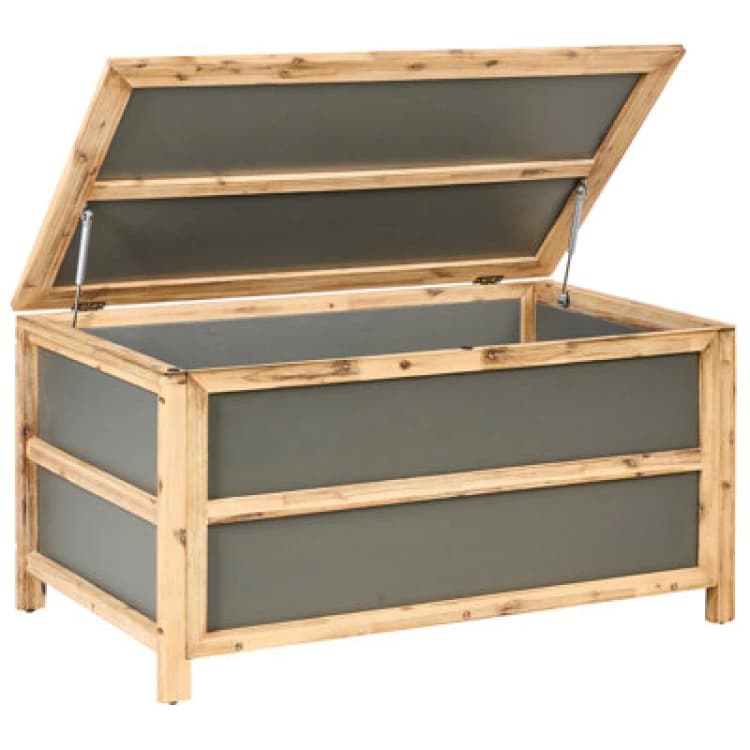 Image of Beliani Storage Box Acate 121cm 72cm Grey