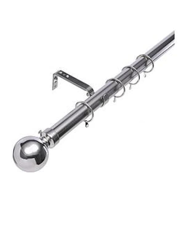 Image of Glamour 28mm Antique Gold Crackle Glass Finial Curtain Pole 90 - 160 Cm HICS0100ABRS916