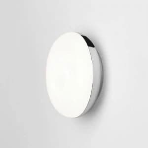Image of LED 1 Light Small Bathroom Flush Ceiling Light Polished Chrome IP44