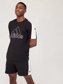 Image of adidas Future Icons Badge Of Sport T-Shirt - Black Size M Men