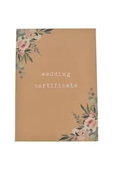 Image of A4 Certificate Holder "Wedding Certificate"