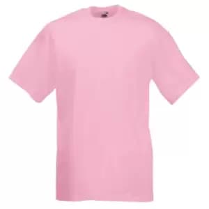 Image of Fruit Of The Loom Mens Valueweight Short Sleeve T-Shirt (M) (Light Pink)