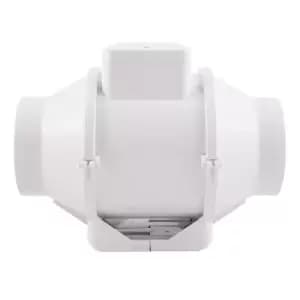 Image of XIMX100T 100MM Centrifugal Plastic Inline Fan With Timer - 93079AW