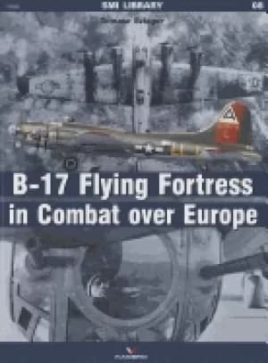 Image of b 17 flying fortress in combat over europe
