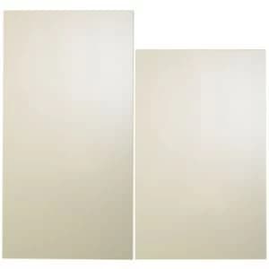 Image of Cooke Lewis Raffello High Gloss Cream Tall larder door W600mm Set of 2