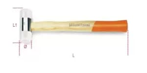 Image of Beta Tools 1390N Nylon Face Hammer Hickory Shaft 60mm Face 013900560