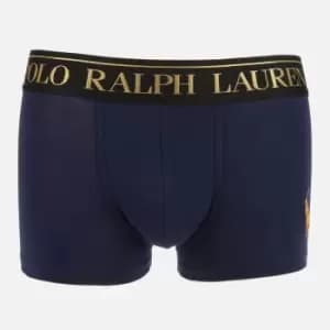 Image of Polo Ralph Lauren Mens Gold Polo Player Trunk Boxer Shorts - Cruise Navy - S