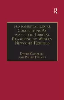 Image of Fundamental Legal Conceptions As Applied in Judicial Reasoning by Wesley Newcomb Hohfeld