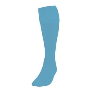 Image of Precision Plain Football Socks Adult - Sky