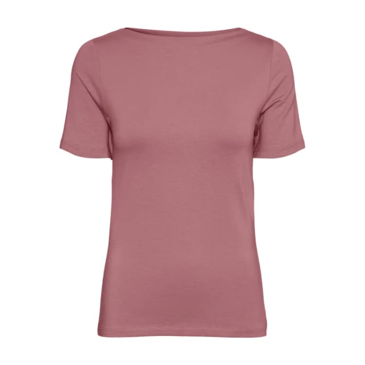 Image of Vero Moda Womens 3/4 sleeve T-Shirt Vero Moda Panda Modal Rose Female XS