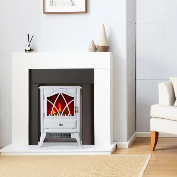 Image of Electric Fire Heater Realistic Flame Effect