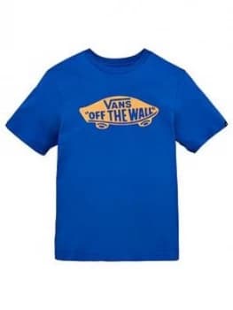 Image of Vans Boys Classic Off The Wall Tee BlueOrange Size XL15 16 Years