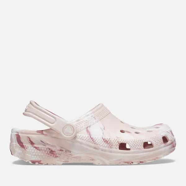 Image of Crocs Womens Classic Rubber Clogs - W4 Pink Flats female 206867-6WS 4