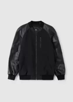 Image of Moose Knuckles Mens Rouge Park Bomber Jacket In Black