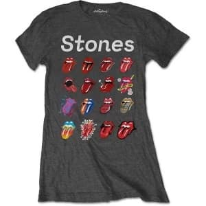 Image of The Rolling Stones - No Filter Evolution Womens Large T-Shirt - Grey