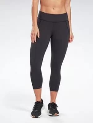 Image of Reebok Lux 3/4 Leggings, Black, Size 2Xs, Women