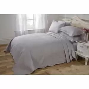 Image of Emma Barclay Bedspread Set Athena Double Bed Silver