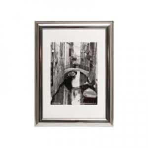 Image of Photo Album Company A4 Silver Chrome Certificate Frame PILA4SHIN-NG